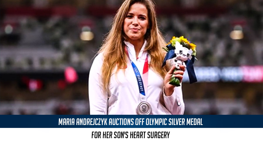 Polish javelin thrower Maria Andrejczyk auctions off an Olympic medal for her son's heart surgery